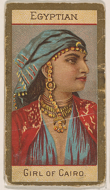 Egyptian, Girl of Cairo, from Types of Nationalities (N240) issued by Kinney Bros.