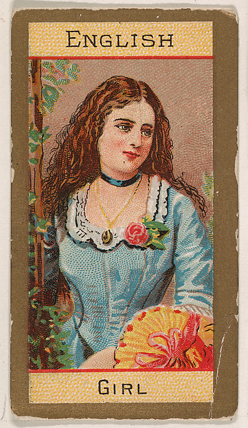 English Girl, from Types of Nationalities (N240) issued by Kinney Bros.