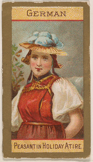 German, Peasant in Holiday Attire, from Types of Nationalities (N240) issued by Kinney Bros.