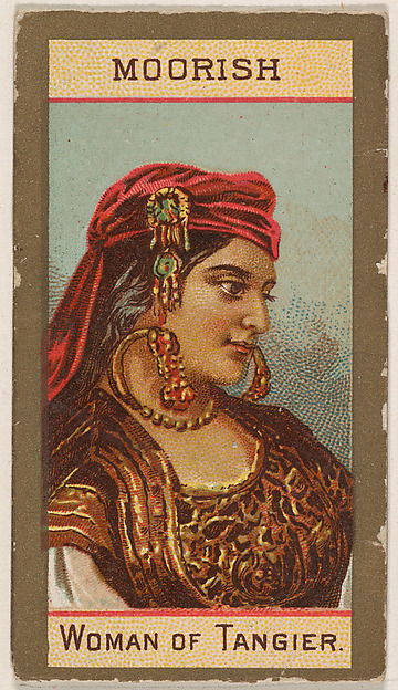 Moorish, Woman of Tangier, from Types of Nationalities (N240) issued by Kinney Bros.