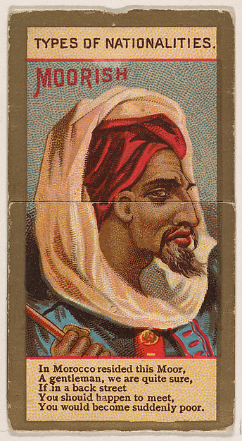 Moorish, from Types of Nationalities (N240) issued by Kinney Bros.