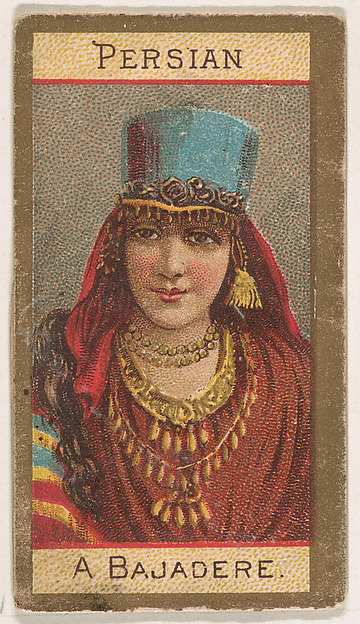 Persian, A Bajadere, from Types of Nationalities (N240) issued by Kinney Bros.