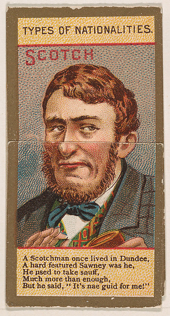 Scotch, from Types of Nationalities (N240) issued by Kinney Bros.