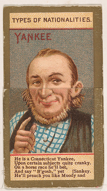 Yankee, from Types of Nationalities (N240) issued by Kinney Bros.