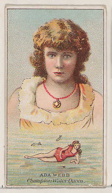 Ada Webb, Champion Water Queen, from the Champions of Games and Sports series (N184, Type 2) issued by W.S. Kimball & Co.