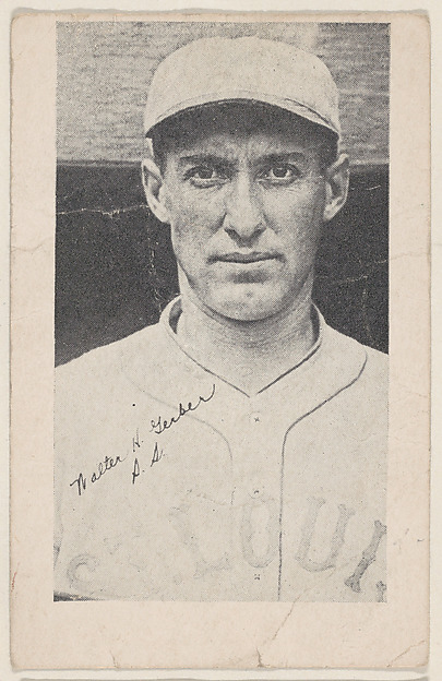 Walter H. Gerber, S.S., from Baseball strip cards (W575-2) by an unrecorded maker, The Metropolitan Museum of Art