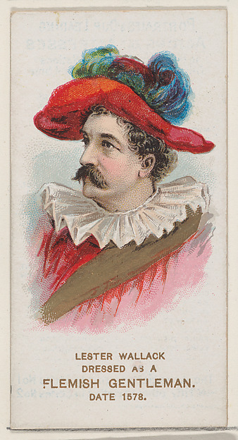 Lester Wallack Dressed as a Flemish Gentleman of 1578, from the set Actors and Actresses, First Series (N70) for Duke brand cigarettes