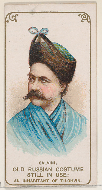 Salvini in Old Russian Costume as an Inhabitant of Tilchvin, from the set Actors and Actresses, First Series (N70) for Duke brand cigarettes