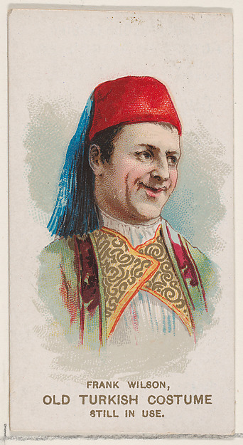 Frank Wilson in Old Turkish Costume, from the set Actors and Actresses, First Series (N70) for Duke brand cigarettes