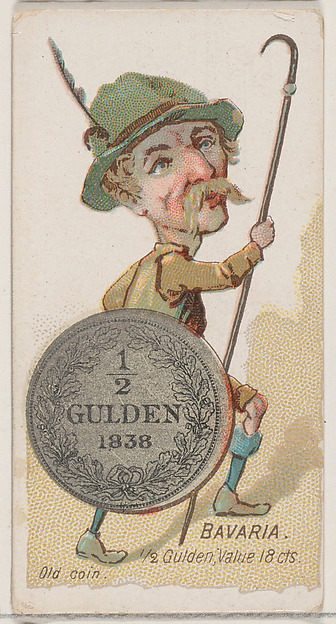Bavaria, 1/2 Gulden, from the series Coins of All Nations (N72, variation 1) for Duke brand cigarettes by W. Duke, Sons & Co., The Metropolitan Museum of Art