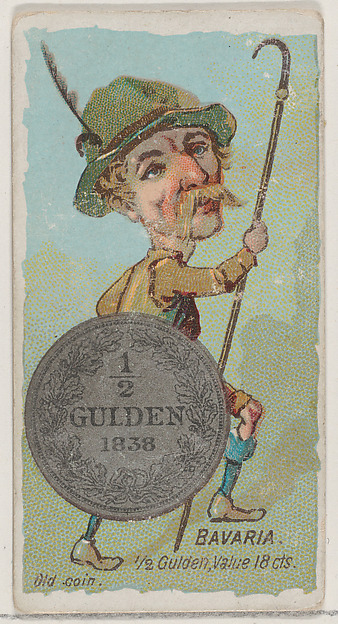 Bavaria, 1/2 Gulden, from the series Coins of All Nations (N72, variation 2) for Duke brand cigarettes by W. Duke, Sons & Co., The Metropolitan Museum of Art