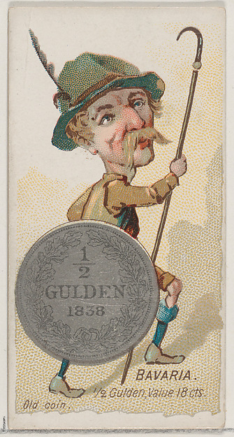 Bavaria, 1/2 Gulden, from the series Coins of All Nations (N72, variation 1) for Duke brand cigarettes by W. Duke, Sons & Co., The Metropolitan Museum of Art