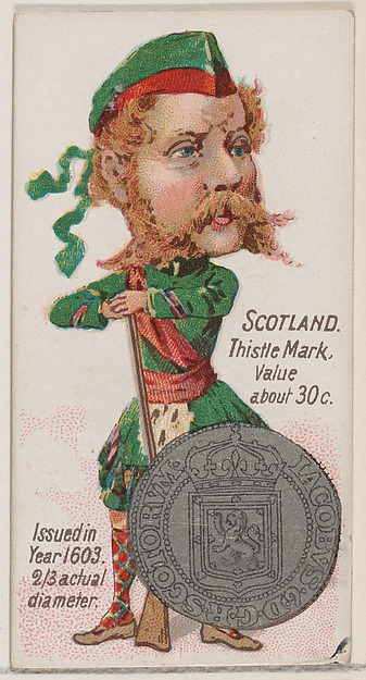 Scotland, Thistle Mark, from the series Coins of All Nations (N72, variation 1) for Duke brand cigarettes by W. Duke, Sons & Co., The Metropolitan Museum of Art