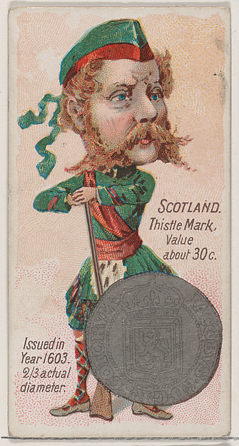 Scotland, Thistle Mark, from the series Coins of All Nations (N72, variation 2) for Duke brand cigarettes by W. Duke, Sons & Co., The Metropolitan Museum of Art