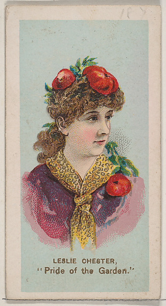 Leslie Chester as "Pride of the Garden," from the series Fancy Dress Ball Costumes (N73) for Duke brand cigarettes