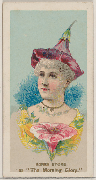 Agnes Stone as "The Morning Glory," from the series Fancy Dress Ball Costumes (N73) for Duke brand cigarettes