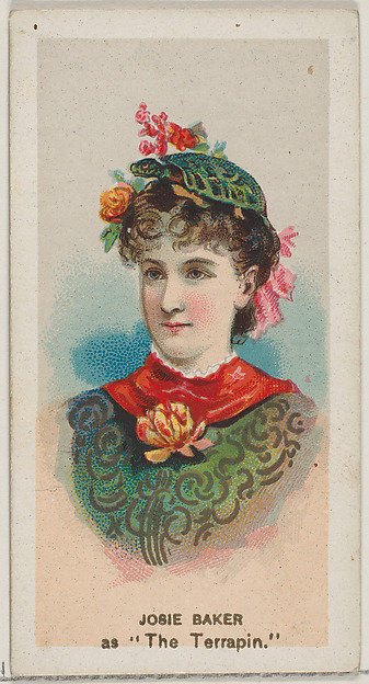 Josie Baker as "The Terrapin," from the series Fancy Dress Ball Costumes (N73) for Duke brand cigarettes
