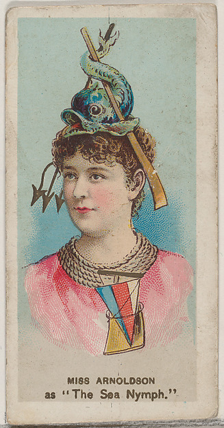 Miss Arnoldson as "The Sea Nymph," from the series Fancy Dress Ball Costumes (N73) for Duke brand cigarettes
