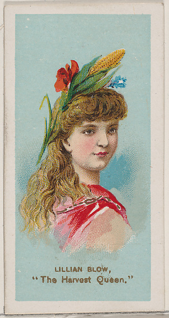 Lillian Blow as "The Harvest Queen," from the series Fancy Dress Ball Costumes (N73) for Duke brand cigarettes