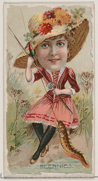 Blennies, from the series Fishers and Fish (N74) for Duke brand cigarettes