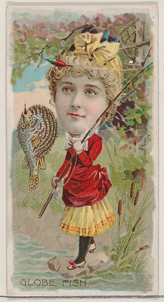 Globe Fish, from the series Fishers and Fish (N74) for Duke brand cigarettes