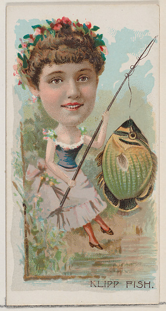 Klipp Fish, from the series Fishers and Fish (N74) for Duke brand cigarettes