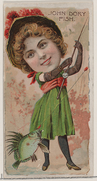 John Dory Fish, from the series Fishers and Fish (N74) for Duke brand cigarettes