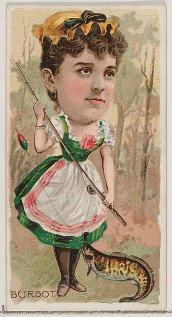 Burbot, from the series Fishers and Fish (N74) for Duke brand cigarettes
