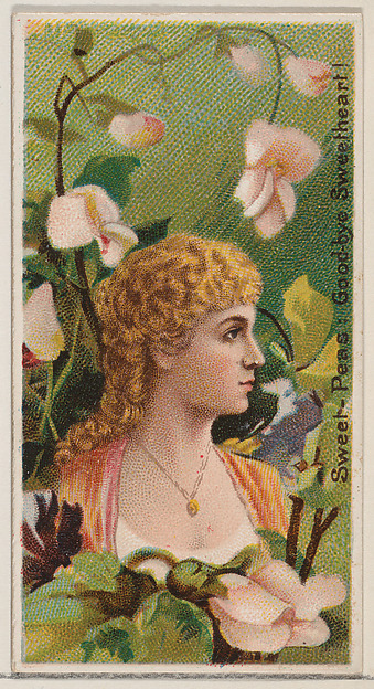 Sweet-Peas: Goodbye Sweetheart!, from the series Floral Beauties and Language of Flowers (N75) for Duke brand cigarettes