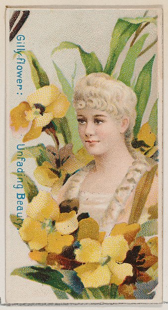 Gilly-flower: Unfading Beauty, from the series Floral Beauties and Language of Flowers (N75) for Duke brand cigarettes