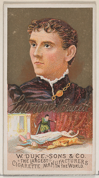 Lawrence Barrett, from the series Great Americans (N76) for Duke brand cigarettes