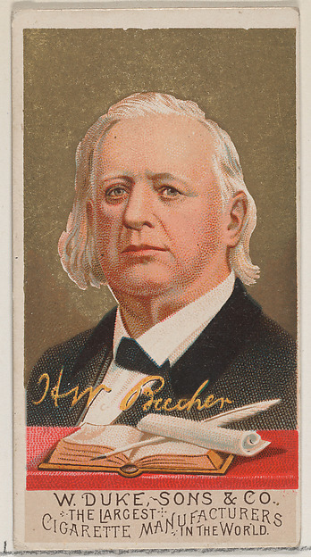 H.W. Beecher, from the series Great Americans (N76) for Duke brand cigarettes