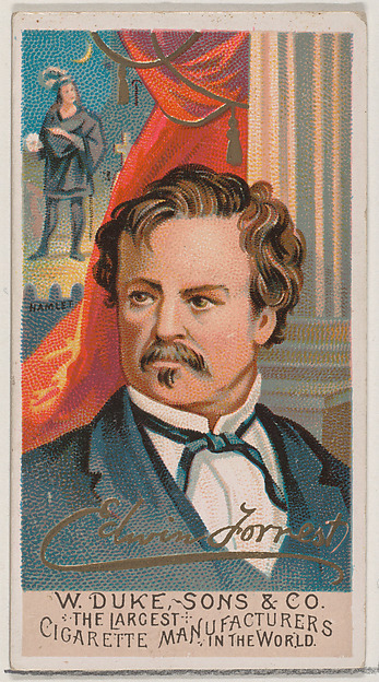 Edwin Forrest, from the series Great Americans (N76) for Duke brand cigarettes