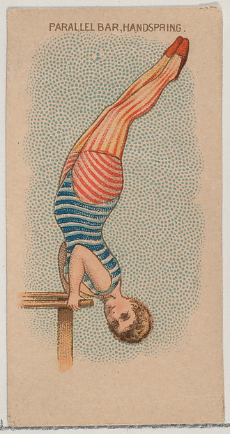 Parallel Bar, Handspring, from the Gymnastic Exercises series (N77) for Duke brand cigarettes