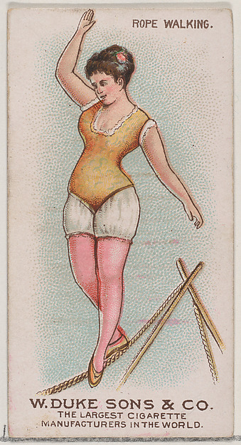 Rope Walking, from the Gymnastic Exercises series (N77) for Duke brand cigarettes
