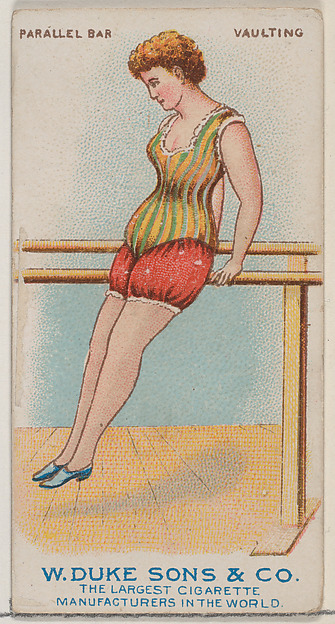 Parallel Bars, Vaulting, from the Gymnastic Exercises series (N77) for Duke brand cigarettes