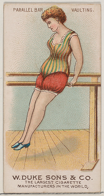 Parallel Bars, Vaulting, from the Gymnastic Exercises series (N77) for Duke brand cigarettes