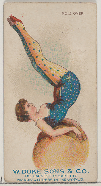 Roll Over, from the Gymnastic Exercises series (N77) for Duke brand cigarettes