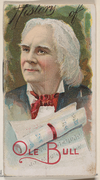 History of Ole Bull, from the Histories of Poor Boys and Famous People series of booklets (N79) for Duke brand cigarettes