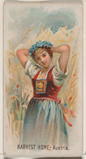 Harvest Home, Austria, from the Holidays series (N80) for Duke brand cigarettes