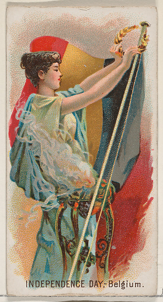 Independence Day, Belgium, Austria, from the Holidays series (N80) for Duke brand cigarettes