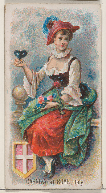 Carnival at Rome, Italy, from the Holidays series (N80) for Duke brand cigarettes