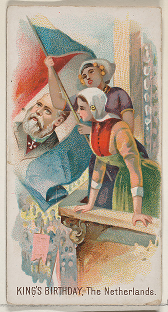 King's Birthday, The Netherlands, from the Holidays series (N80) for Duke brand cigarettes