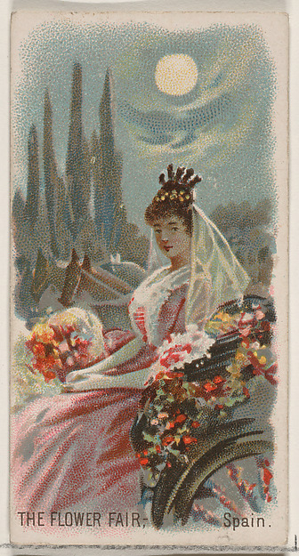 The Flower Fair, Spain, from the Holidays series (N80) for Duke brand cigarettes