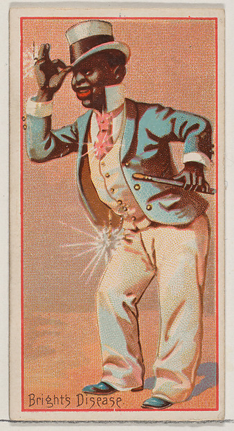 Caricatured figure / Bright's Disease, from the Jokes series (N87) for Duke brand cigarettes