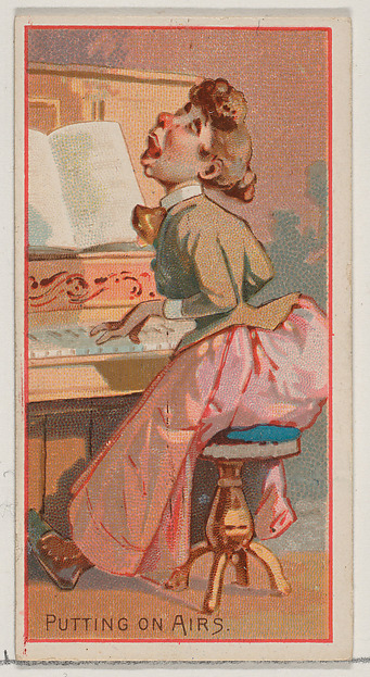 Putting on Airs, from the Jokes series (N87) for Duke brand cigarettes
