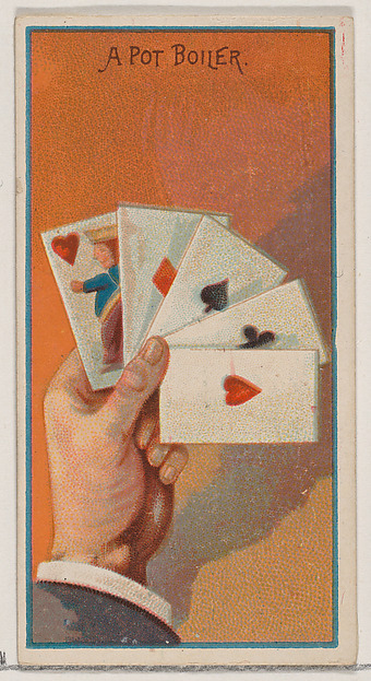 A Pot Boiler, from the Jokes series (N87) for Duke brand cigarettes