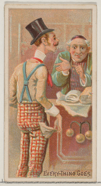 Everything Goes, from the Jokes series (N87) for Duke brand cigarettes