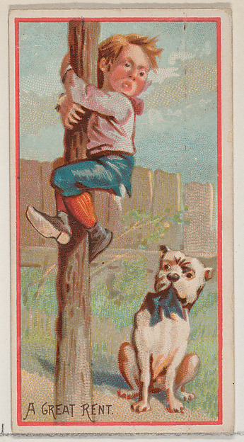 A Great Rent, from the Jokes series (N87) for Duke brand cigarettes
