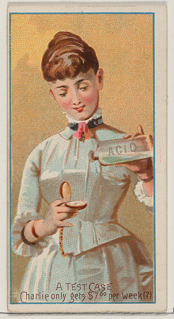 A Test Case, from the Jokes series (N87) for Duke brand cigarettes by W. Duke, Sons & Co., The Metropolitan Museum of Art
